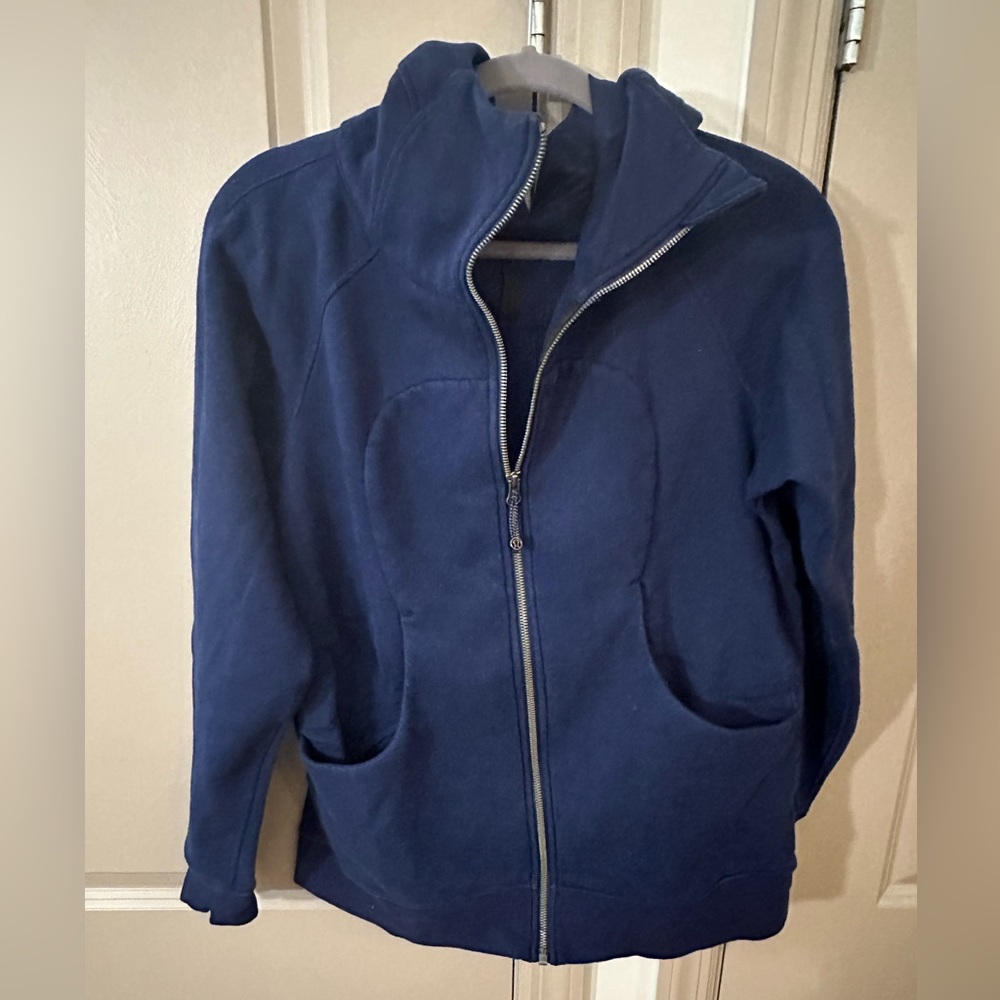 Lululemon Full Zip Scuba hoodie, True Navy, Size 12